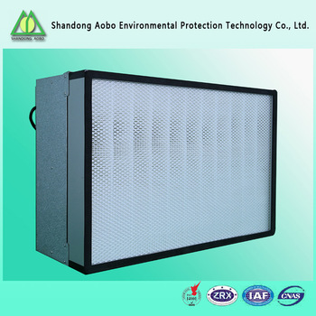 Good price fiberglass HEPA Filter for Laboratory with Mesh