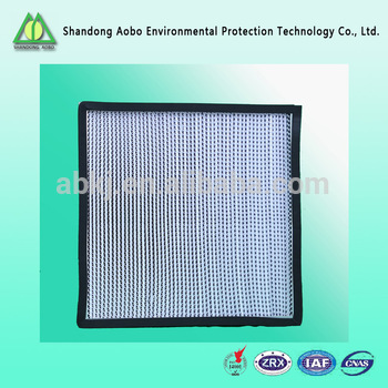 Deep pleat HEPA filter high efficiency air filter with clapboard