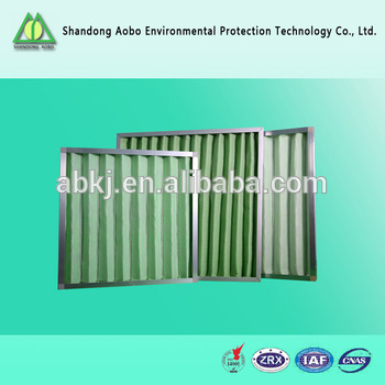 Aluminum frame Pleat Filter / washable synthetic air filter