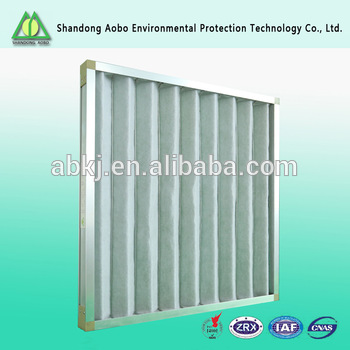 Direct factory supply aluminum frame fold-away air filter (Pleated type)