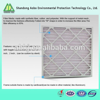 Synthethtic fiber MERV 14 air filter for HVAC