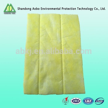 Roll bag filter media synthetic media