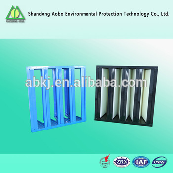 ABS Plastic frame V-bank Hepa HVAC Filter