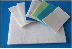Nonwoven polyester needle air filter media for HVAC