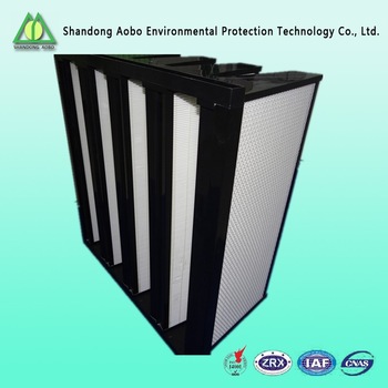 hepa air filter V bank