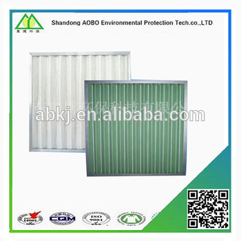 High dust capacity aluminum frame G3 G4 panel air filter