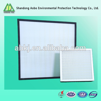 Aluminum Frame 24x24 Washable Mini Pleat Hepa Air Filter H13
