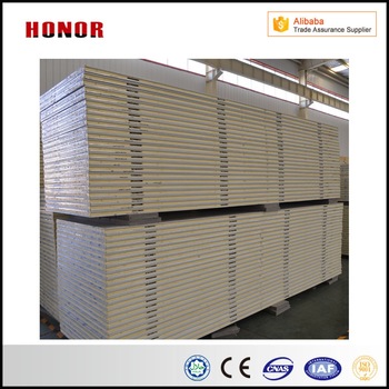 Prefabical Insulation PU Sandwich Panel For Cold Room Storage
