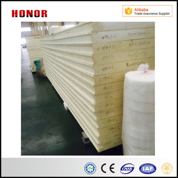 100MM Insulated Material PU Sandwich Panels for Cold Storage Room