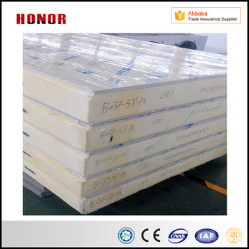 Hot Sale 100 MM Pu Polyurethane Sandwich panel For Cold room