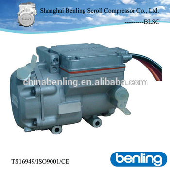 R134A auto dc electric compressor with 24v motor with buses