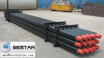 Water Well Drill pipe API drill rod 100 new material DZ45 104mmx2m