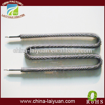 W type finned tubular air heater heating element