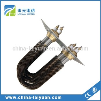 Finned tubular for air duct heater Electric Flange Finned Tubular Heater