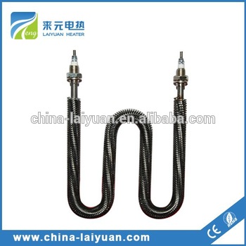 instant spirally tension wound crimped finned tube heater