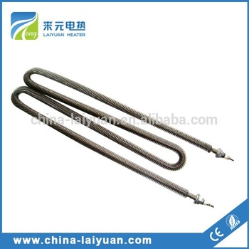 Finned u shape tubular heating element Flange Finned Tubular Heater