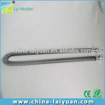 heating element with finned strip