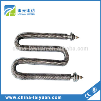 Electric finned heating tube for air Flange Finned Tubular Heater