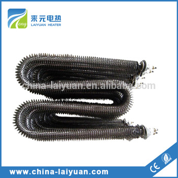 Finned coiled air heater Flange Finned Tubular Heater