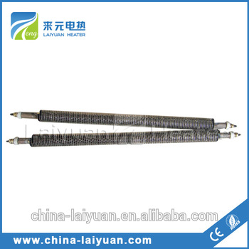 coil finned heating elements with finned strip