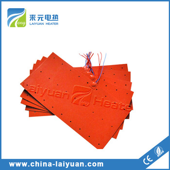 400 x 400 bed Drum band Heater Silicone Rubber Pad Heater