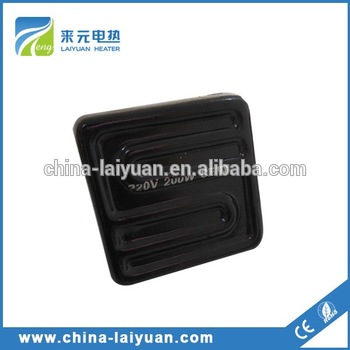 electric heating ceramic infrared heater panel black golden supplier