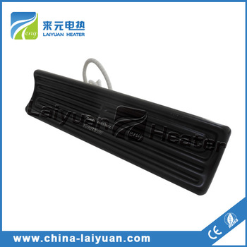 CE Certification Black 500w Infrared Ceramic Panel Emitter With Reflector