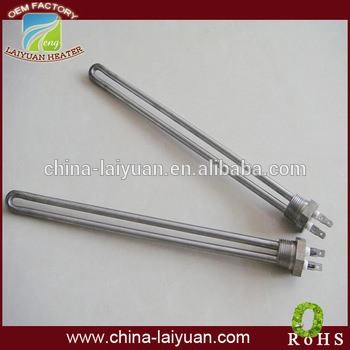 electric immersion tubular heater with flange