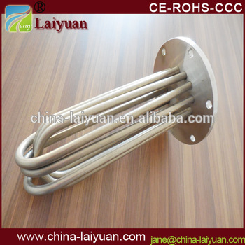 Round Flange SUS316L Industrial Oil Heating Electric Water Heater