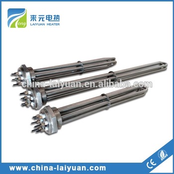 immersion flange heater with water-proof coverbox