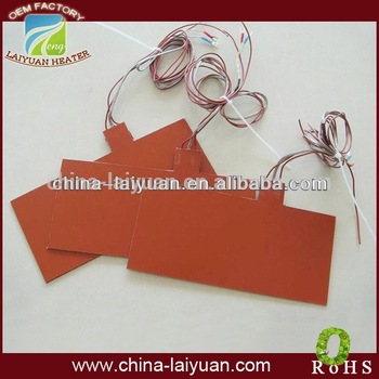 Industrial 1.5mm Thickness Silicone Heater, Pad Rubber Heater