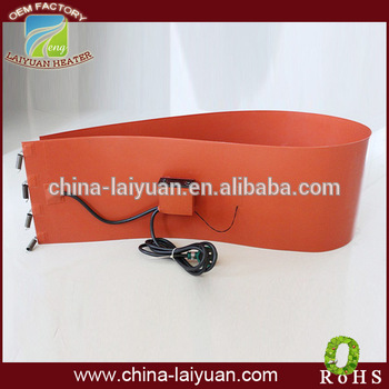Silicone rubber heating pad with thermostat