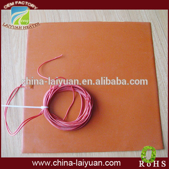 300mm*300mm Soft Flexible Silcone Rubber Heater Pad