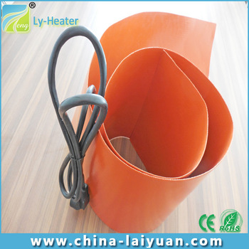 Soft silicone rubber heater pad for machine