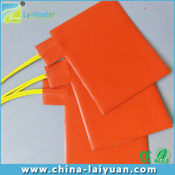 12v silicone rubber heater 300mm x 300mm, flexible silicone heating element