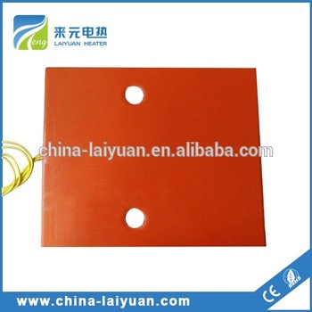 wholesale customized silicone rubber electric battery heater