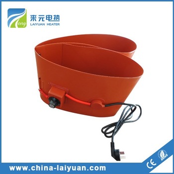 Round silicone electric convector heater mat Drum Heater Silicone Rubber Heater
