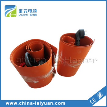 thermal blanket 12v Drum band Heater Silicone Rubber Pad Heater