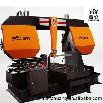 GW4280 automatic horizontal band sawing machine for cutting metal