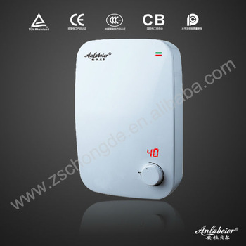 New Design 2015 Hot Amazon Instant Electric Water Heater Tap Red Copper Heating Element System