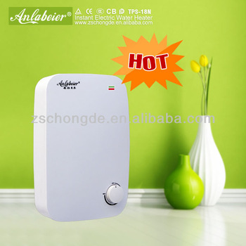 safe small portable wall mounted instantaneous tankless water heater for kitchen