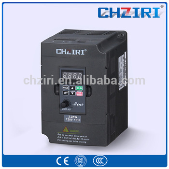 VFD input 1 ph 220V output 3 ph 200 240V 2 2kW 5A 0 600hz ac motor drive for drawing machine