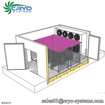 shrimp tunnel blast freezer contanier