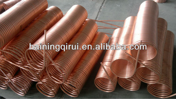 copper coil pre-heated solar water heater