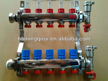 flat radiant heating manifold