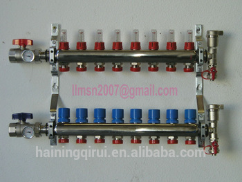 pex pipe manifold for loor heating