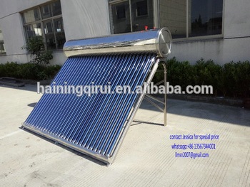 Quality-assured stainless steel unpressurized china manufacture solar water heater