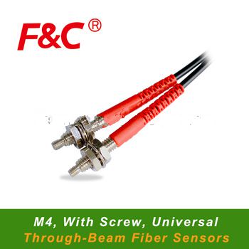 FFT-410 series. M4 Fiber Optical sensors, with protective tube, Through-Beam Type, Fiber Sensor