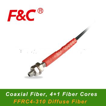 FFRC4-310, M3 Fiber Optical sensors, with protective tube, 4+1 Cores Coaxial Cores Fiber Sensor.