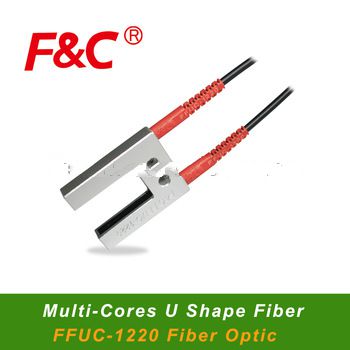 F&C FFUC-1220, Multi Cores Fiber Sensor, Shift Detection Sensor, U shape Sensor, Slot Fiber Optical Sensor.